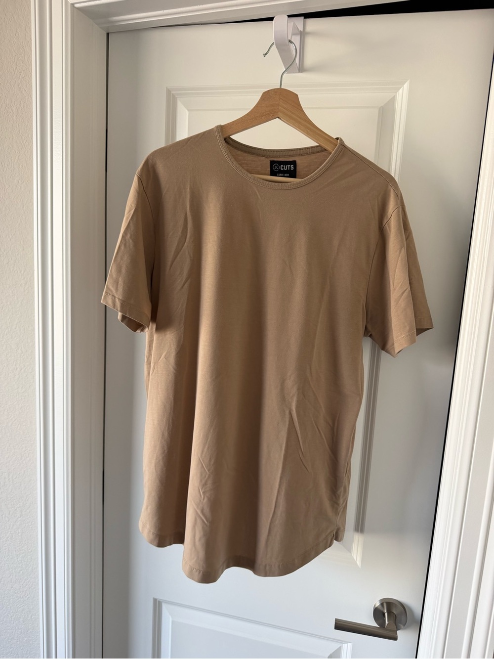 Cuts Clothing Short Sleeve Crewneck Tee - Tan